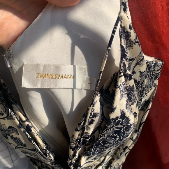 100% silk ZIMMERMANN sueded balconette dress - Picture 7 of 10